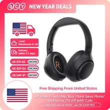 QCY H3 ANC Wireless Headphones Bluetooth 5.4 Hi-Res Audio Over Ear Headset 43dB Hybrid Active Noise Cancellation Earphones 60H
