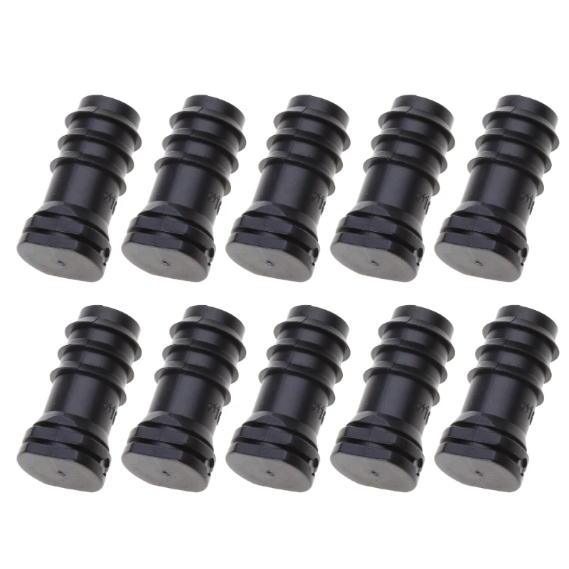 10Pieces Drip Irrigation End Plug Tube 16mm Drip Tubing Closure Goof Hole Plugs Irrigation Stopper for Home Garden Lawn