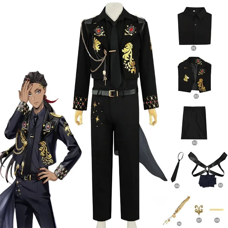 

Twisted-Wonderland Косплей Ace Jack Azul Kalim Vil Epel Idia Silver Lilia Floyd's Официальный костюм для косплея на 5-й годовщину