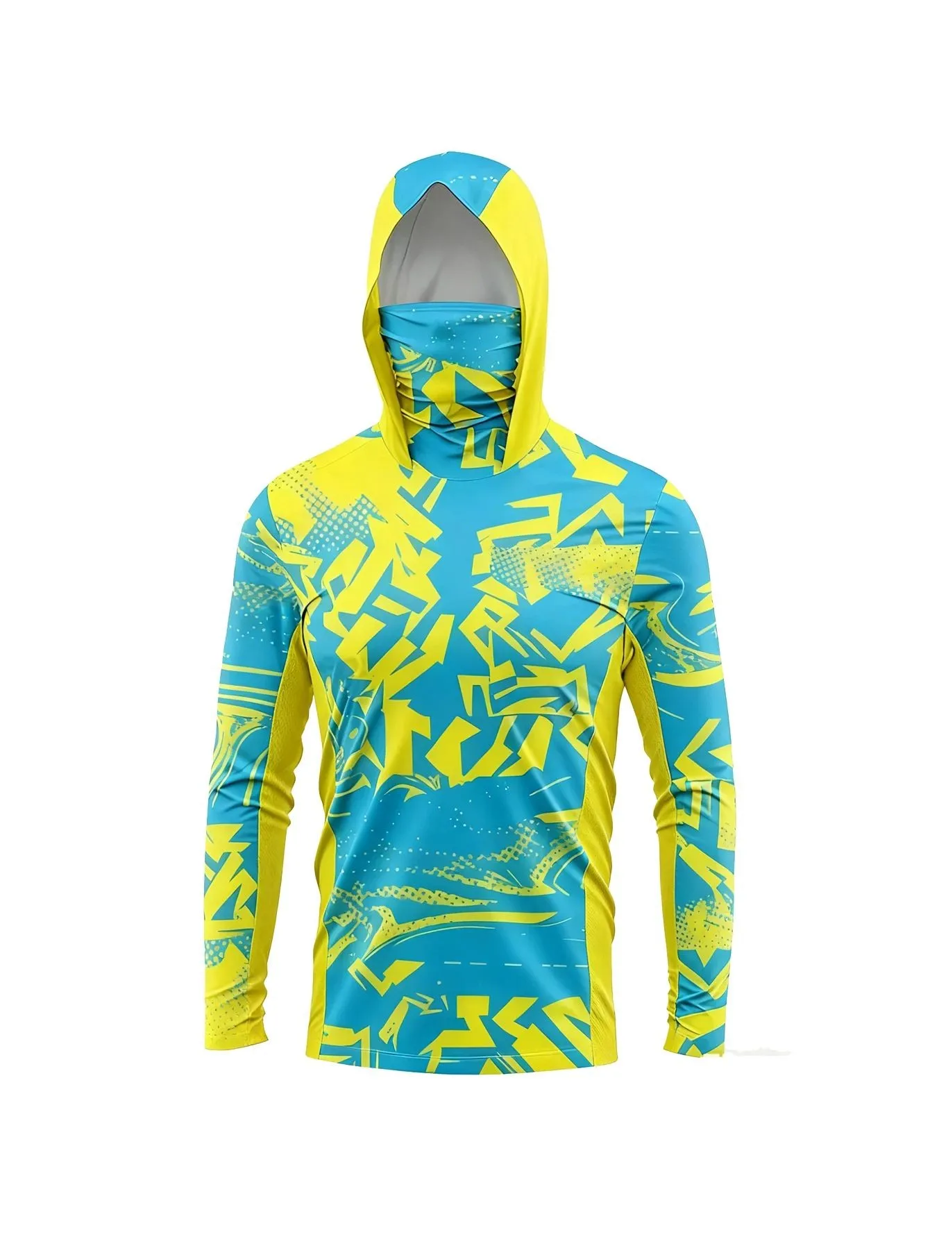 2026 Summer New Style Men's Long-Sleeved Shirt with 3D Pattern Print Sporty Breathable Soft Comfortable and Lightweight