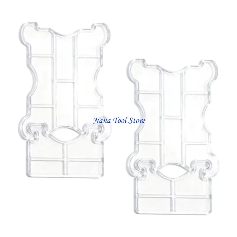 

31GJ 2pcs Silicone Wall Protectors Clear Designs Strong Silicone Bumpers for Furniture Defense Prevents Damage