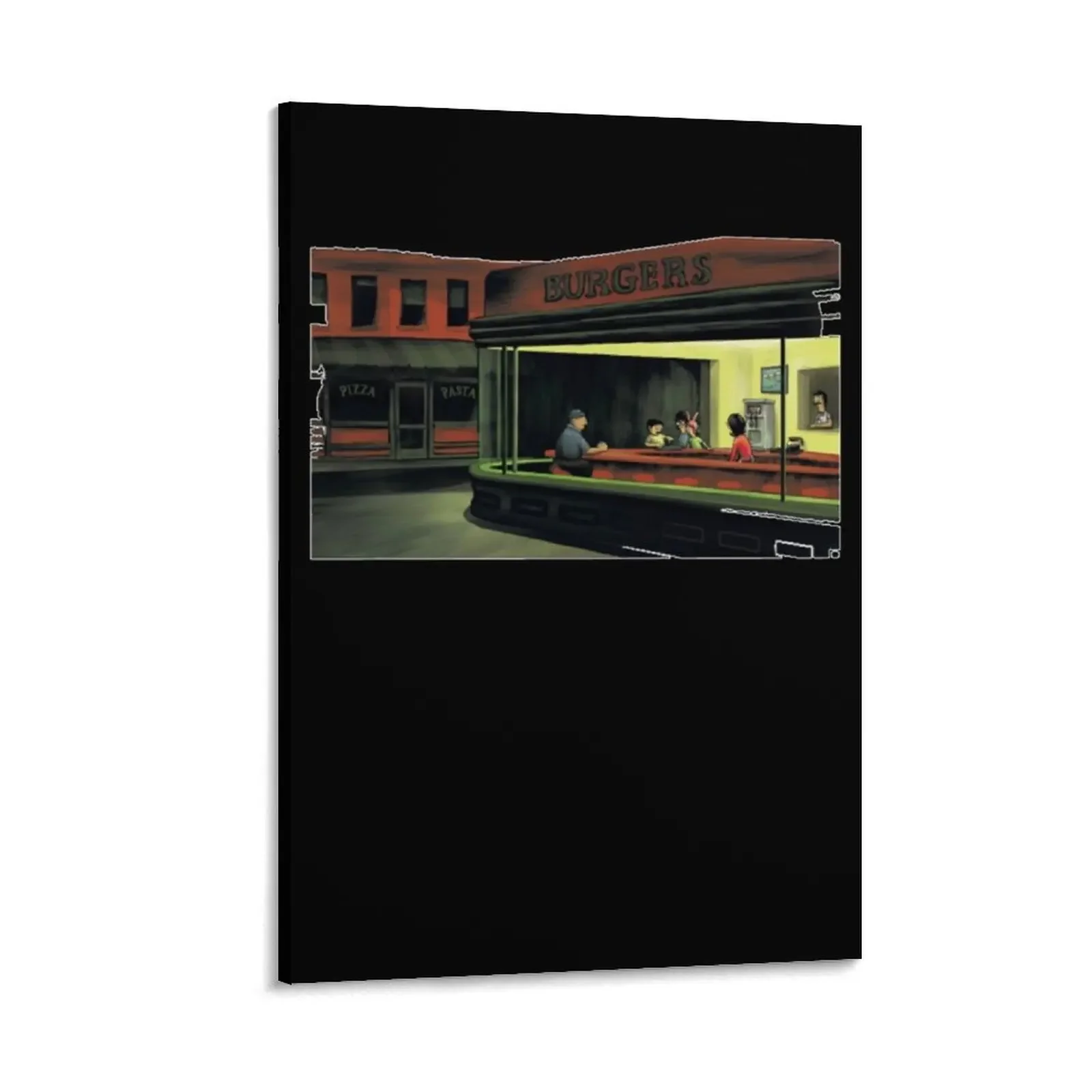 

Night Burgers Canvas Painting large paintings modern living room decoration Wall posters decor room decorations