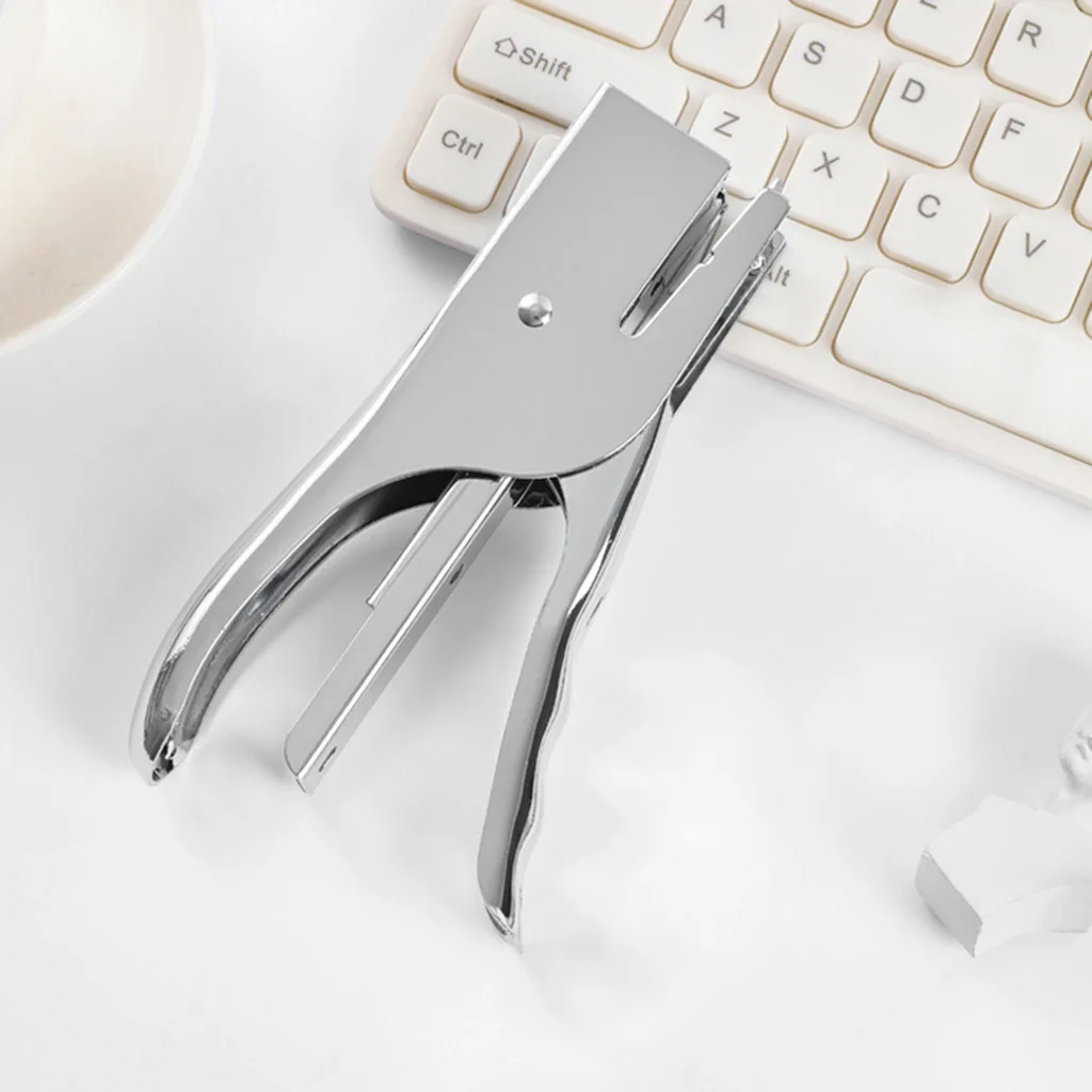Professional 24/6 Plier Stapler All-Metal Construction Compact Office Desk Stapler Ergonomic Effortless