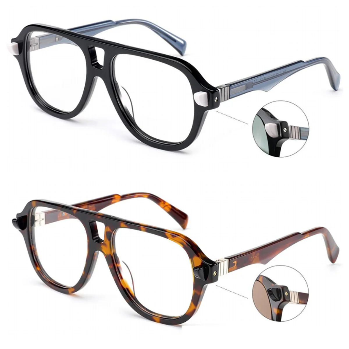 

Retro Squar Acetate Optical Reading Glasses Frames Men Women Handmade Vintage Myopia Prescription Eyeglasses New Designer Reader