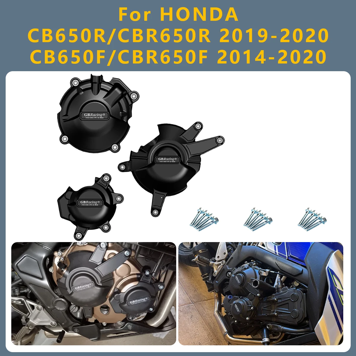 

Motorcycle Engine Cover Clutch Cover Protection For HONDA CB650R CBR650R 2019-2020 CB650F CBR650F 2014-2020 CB CBR 650R 650F