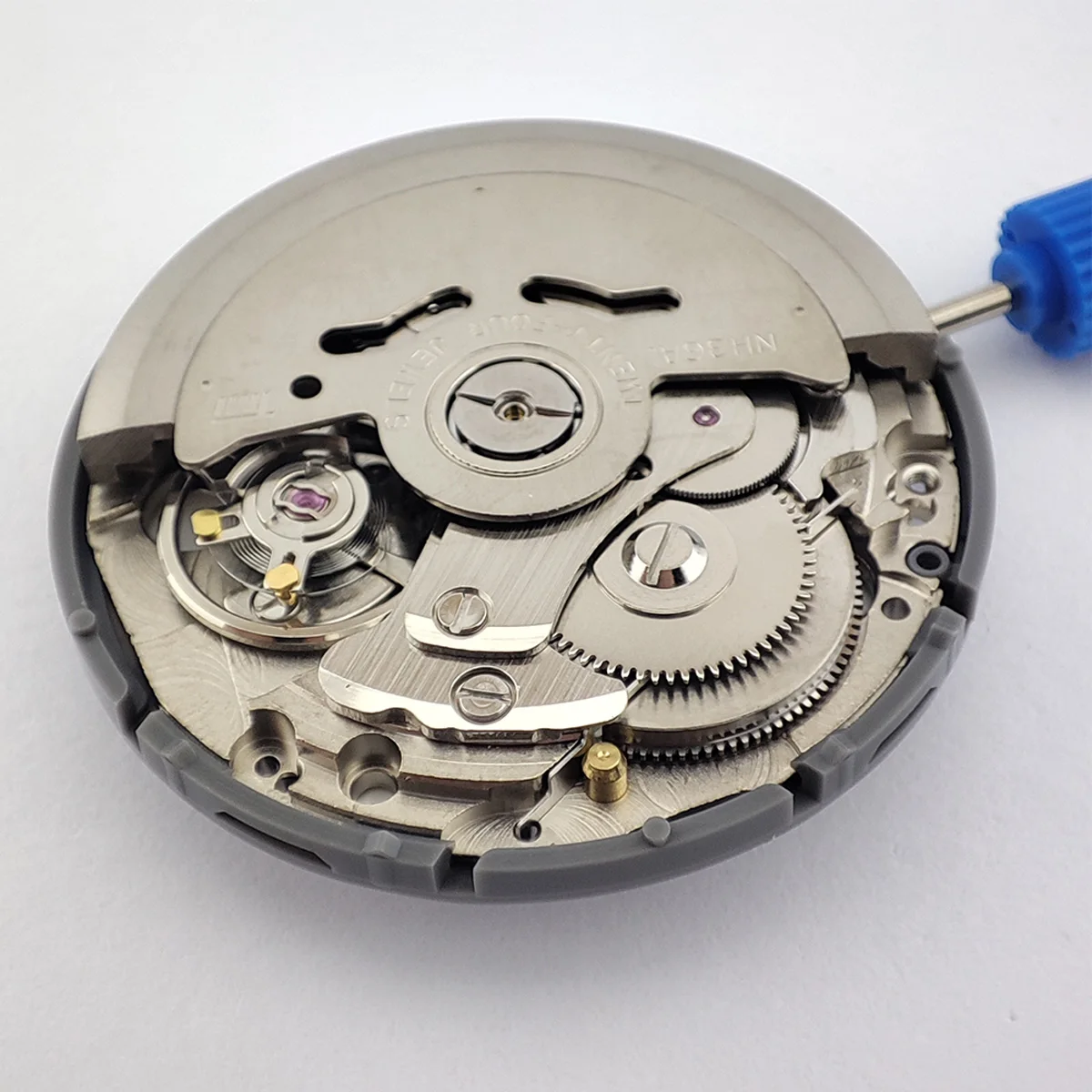 NH36 Movement 3.8 o'clock Crown White Dual Calendar Automatic High Accuracy Japan Original Mechanical Watch Movt Replace Kit