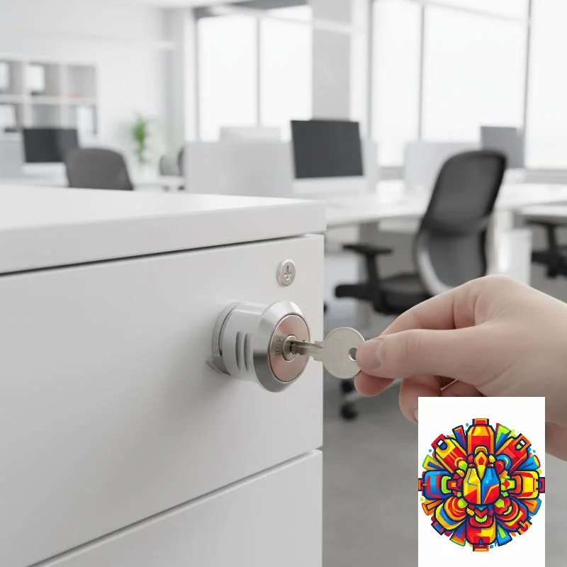 Anti-Pry Zinc Alloy Cabinet Lock Heavy Duty Durable with 2 Keys for Mailbox Drawer Cash Register Commercial Furniture