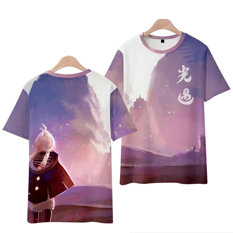 T-shirt 3d 3d impresida luz, camisa feminina verão moda o-pescoço manga curta encçado tshirt gráfico t streetwear 2024