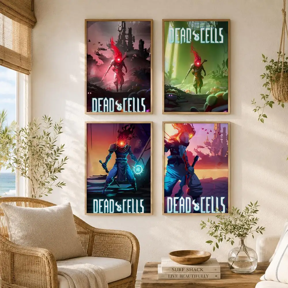 Video Game D-Dead Cells Painting Calligraphy High-Quality Canvas Wall Mural Crease-Free For Living Room Bedroom Interiors