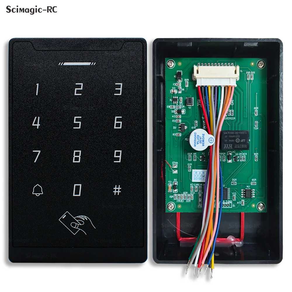 ワイヤレスタッチキーボードロック ID カードコードドアオープナーエンコーディングカードリーダードアアクセス制御システムドアロックオープナー