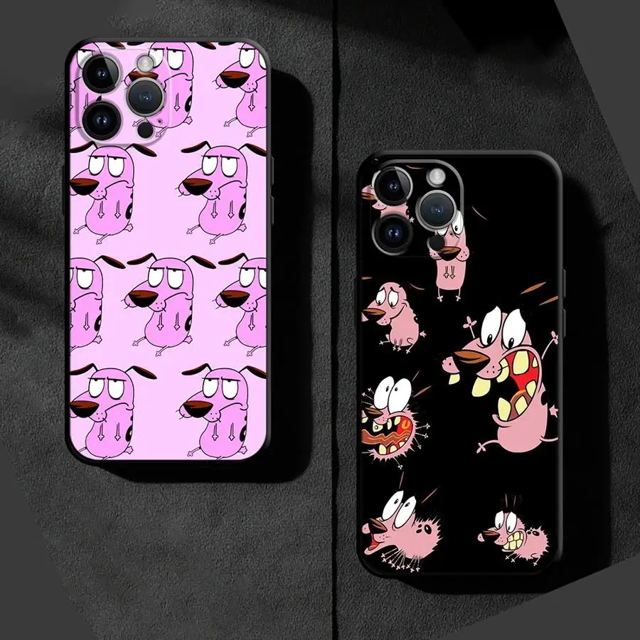 حافظة سوداء ناعمة لهاتف جوجل بيكسل 6 برو 8a 7 Pro 7a 8 Pro 6a 9 Pro XL 9a Cute Cowardlys Dog #4