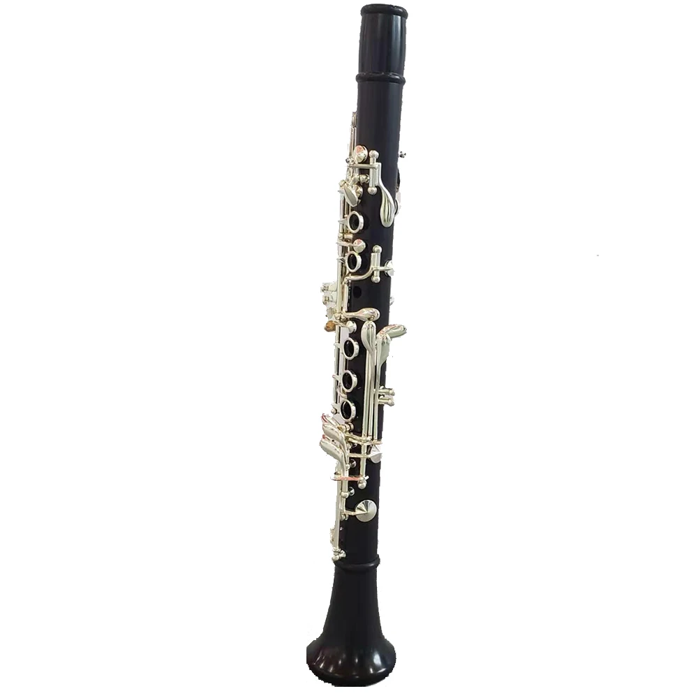 

Professional Production Of Eb Clarinet With Silver Plating Key Premium Ebony Clarinet