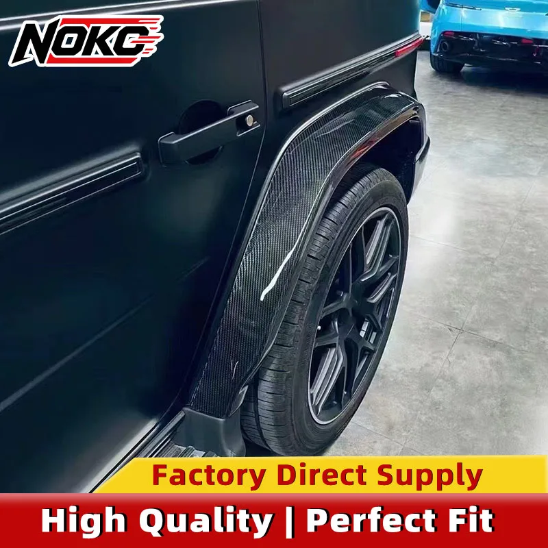 Dry Carbon Fiber Replacement Fender Flares for Mercedes Benz G-Class W464 W465 G63 1:1 Factory Clip-On No-Damage Installation