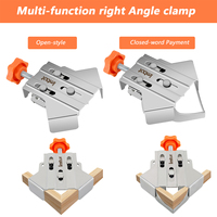 2/4Pcs Woodworking Right Angle Clamp Stainless Steel 90 Degree Corner Clamp Open and Close Corner Clamp for T-L Joints
