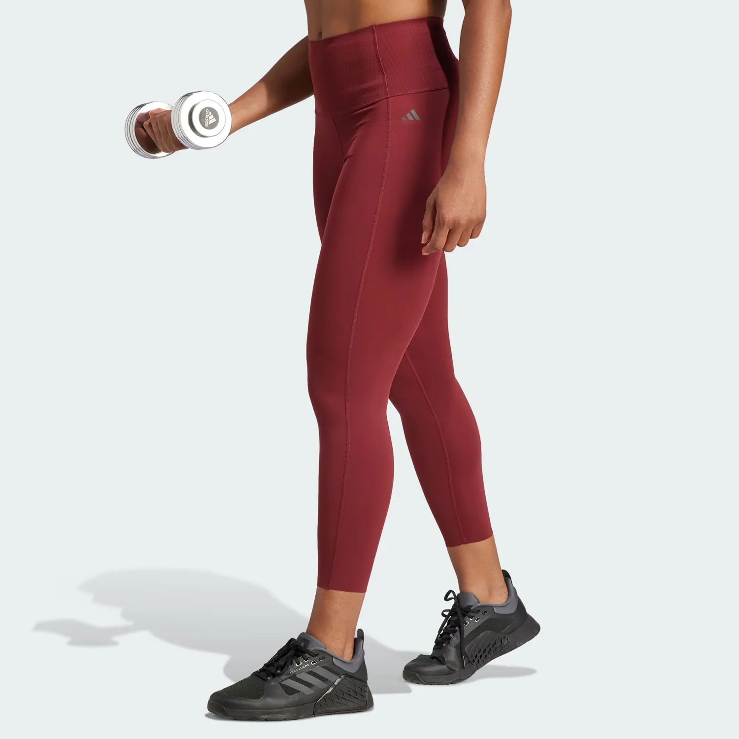 Adidas authentic new women's sports and fitness breathable running cropped pants IA7163