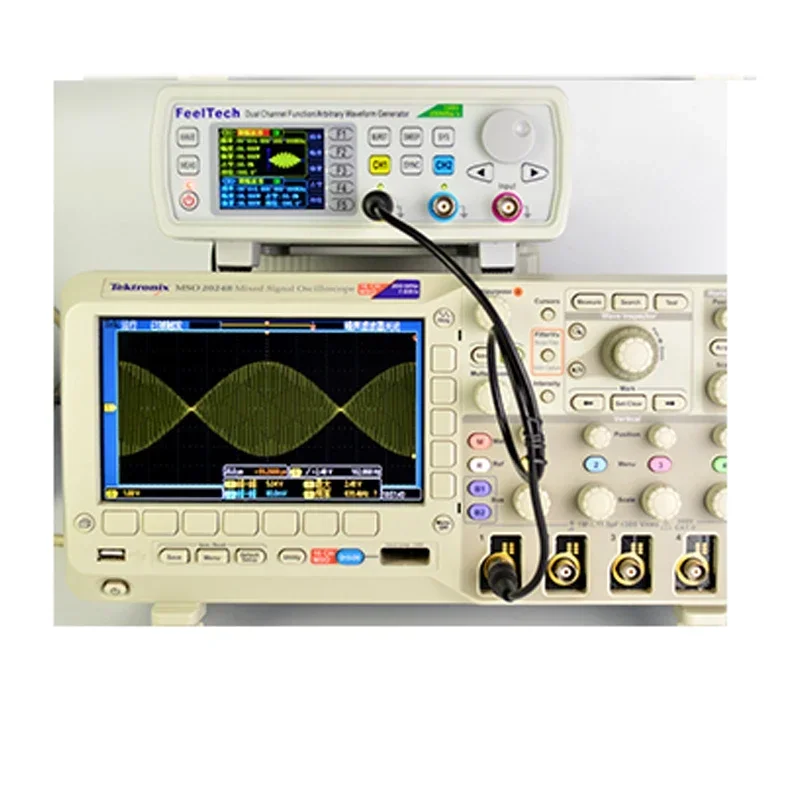 FY6600 Programowalny dwukanałowy generator sygnału arbitralnego z funkcją DDS/источник sygnału impulsowego/miernik częstotliwości