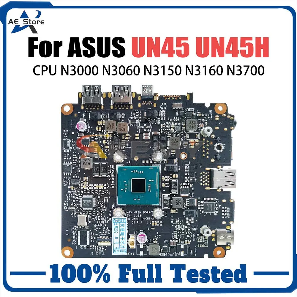 

Laptop Mainboard For ASUS Vivo Mini PC UN45 UN45H UN45H Mini Computer Motherboard With N3000 N3150 N3160 N3700 CPU Systemboard