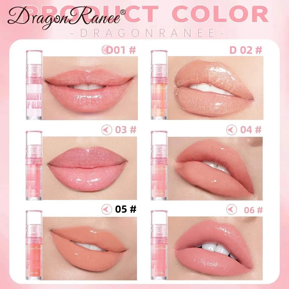 Rouge à lèvres hydratant et scintillant, repulpant, à base d'eau, léger, réduit les ridules, finition miroir, Non collant, longue durée