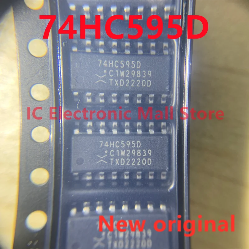 100 pz nuovo originale 74 hc595d SOIC-16 8-bit serial o parallel output shift register 74 hc595d IC chip