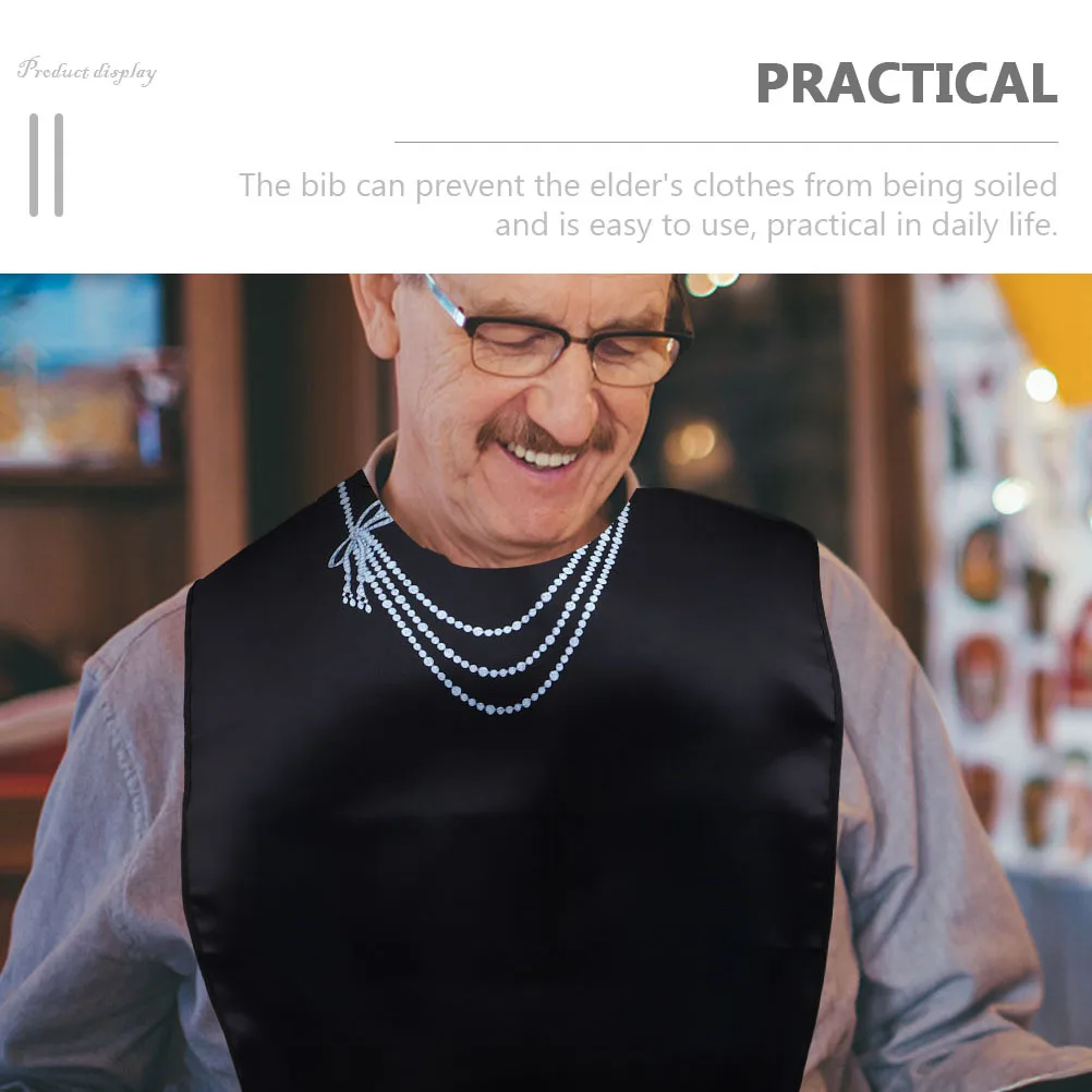 

2Pcs Senior Bib Adjustable Adult Eating Bib Multi-Use Waterproof Clothing Protector for Elderly Men Women Women Adult Bibs