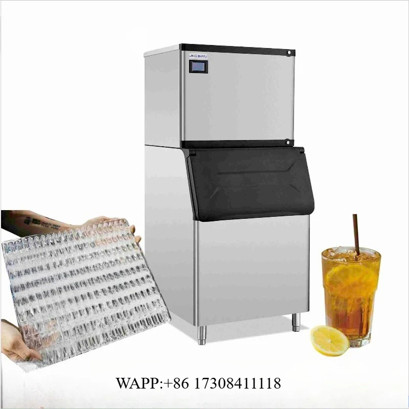 Ice Machine Maker for Business Low Energy Consumption Water-cooled Ice Maker Half-cube Ice Maker Commercial Kitchen Equipment