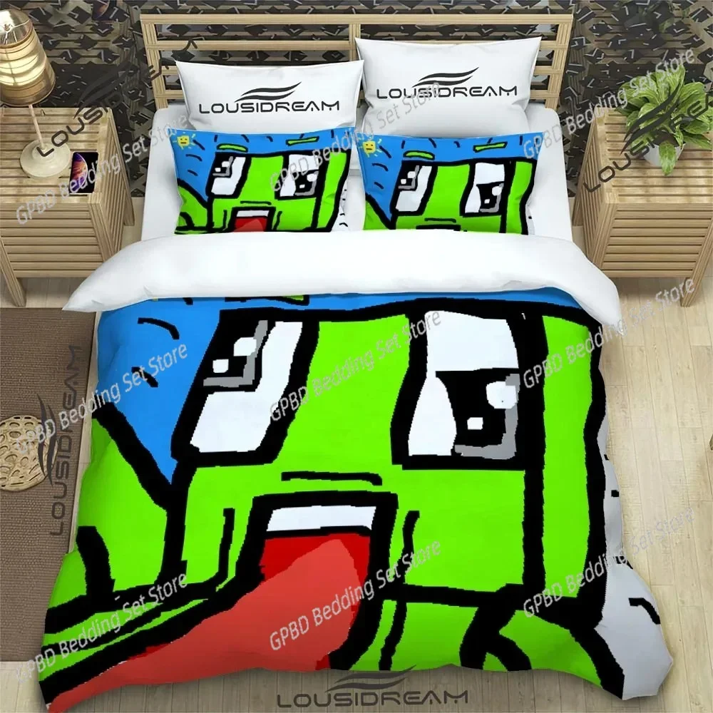 Cartoon Funny Play Unspeak.able Bedding Set Bedroom Soft Bedspreads for Bed Comefortable Duvet Cover Quilt and Pillowcase