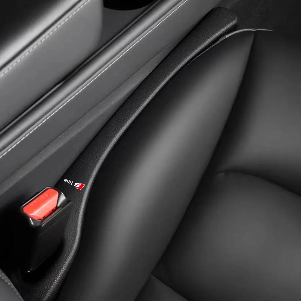 2PCS Car Seat Gap Anti-leak Stopper Strips For S line Audi A3 A4 B8 8P 8V A6 C7 A5 Q5 B7 B6 B9 RS Q3 Q7 S3 S4 Auto Accessories view 6
