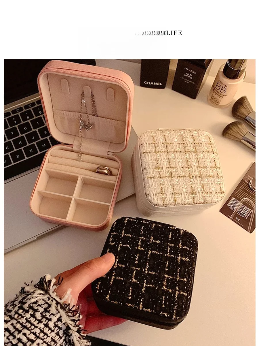 

Portable Tlife eglow Jewelry Box Creative Vintage Sle Nelace Ring Storage Organizer Small Fraance Sle Bedroom Storage