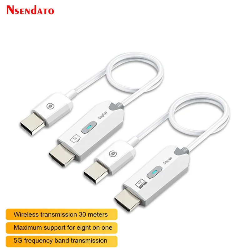 

1080P 30M 5.8G Wireless HDMI Extender HDMI video Audio Transmitter Receiver Wireless Display Dongle Adapter For TV Box Monitor