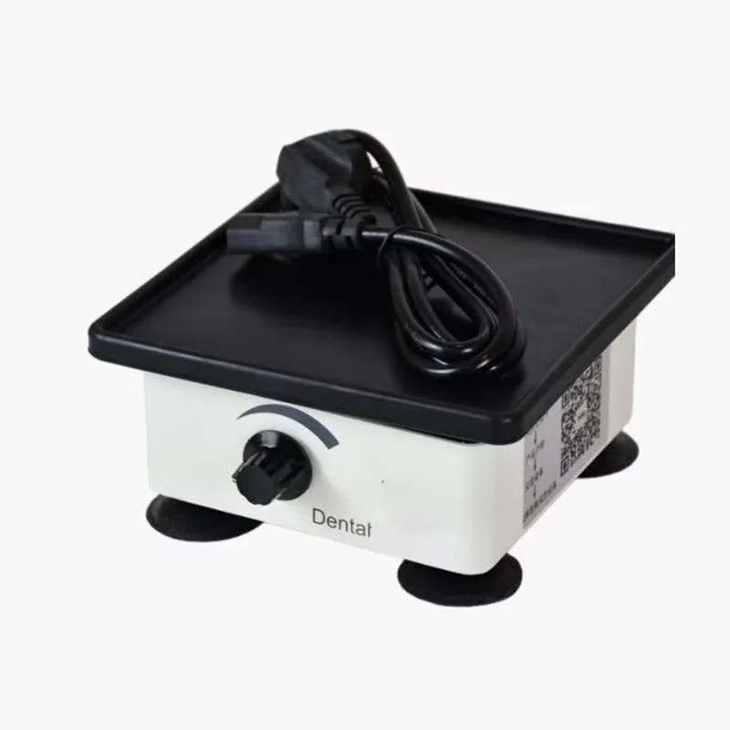 18CM Square Dental Plaster Oscillator Adjustable Gypsum Deairing Vibrator for Clinic Lab