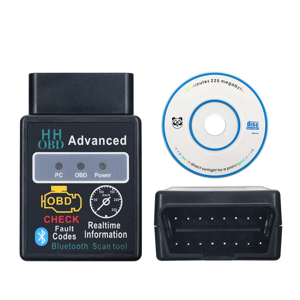 Mini ELM327 V2.1 Bluetooth HH OBD Advanced OBDII OBD2 ELM 327 Auto Car Diagnostic Scanner Code Reader Scan Tool