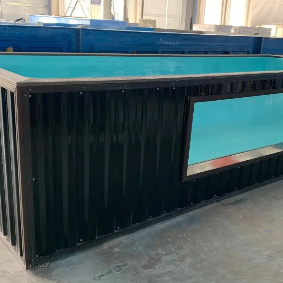 Integrated Shipping Container Swimming Pool With Water Purification System Modern Outdoor Leisure Pool For Holiday Villa