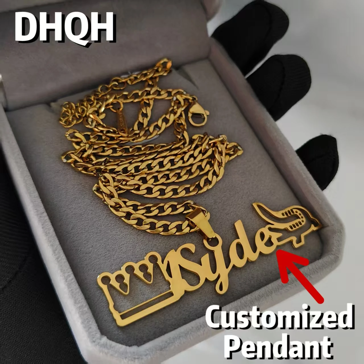 

Various Styles Customized Name Necklace Personalized Letter Nameplate Pendant/Necklace Christmas/Birthday/Valentine's Day Gift