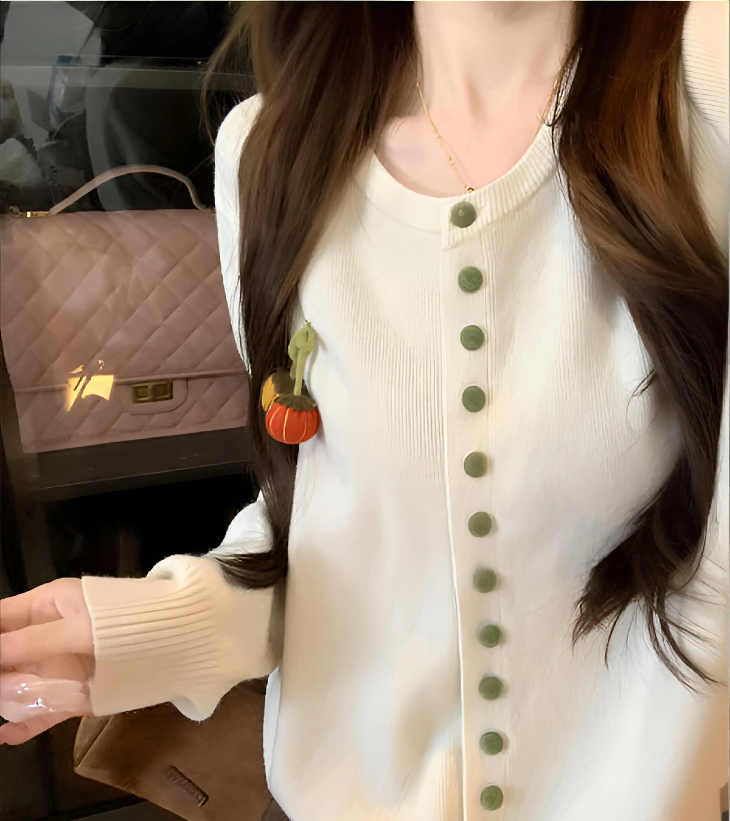 

Cardigans Zip For Girls Sweaters Womens Winter Thermal Waffle Ribbed Trendy Hook Snug Natural Slim-Fitting Cottagecore Neck Slim