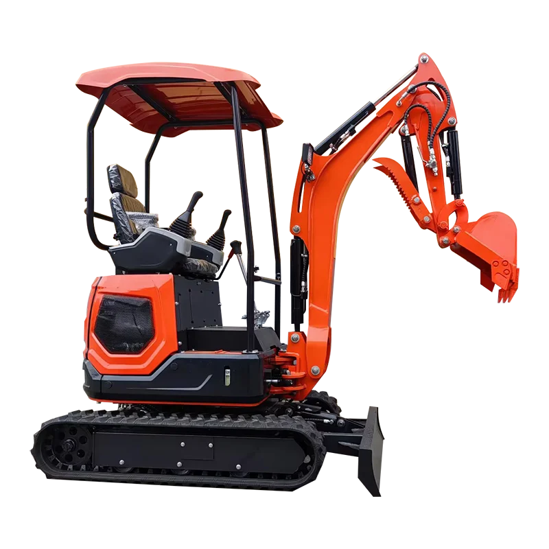 China Customized high quality 1.8t mini excavator with free attachment small digger for sale