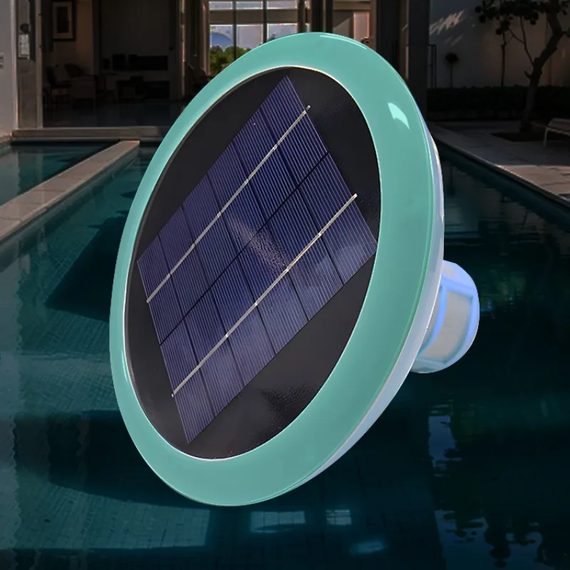45000-Gal Portable Solar Water Ionizer Eco-friendly and Efficient Dechlorination Night Glow, Keep the Pool Pure