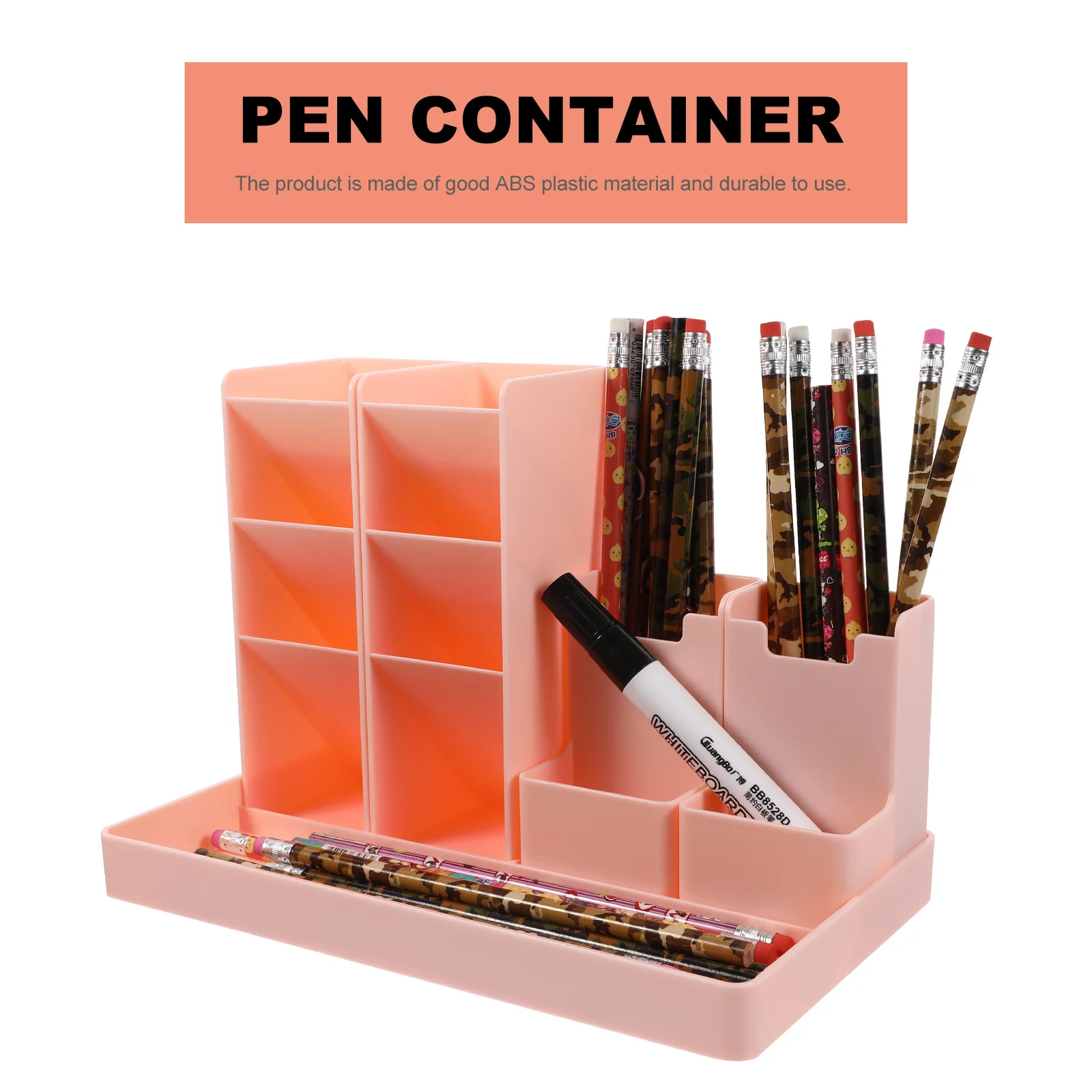 

Pen Holder Box Vertical Pencil Organizer For Office Desk Storage Multi-Functional Stationery Case Large Capacity Pens Organiser