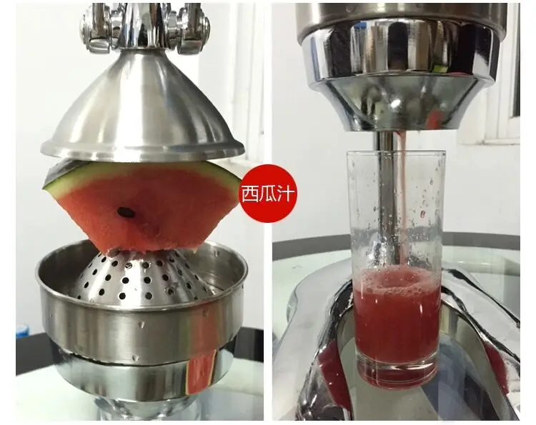 

Коммерческая ручная соковыжималка из нержавеющей стали, многофункциональная соковыжималка ручного отжима для лимона, апельсина, граната