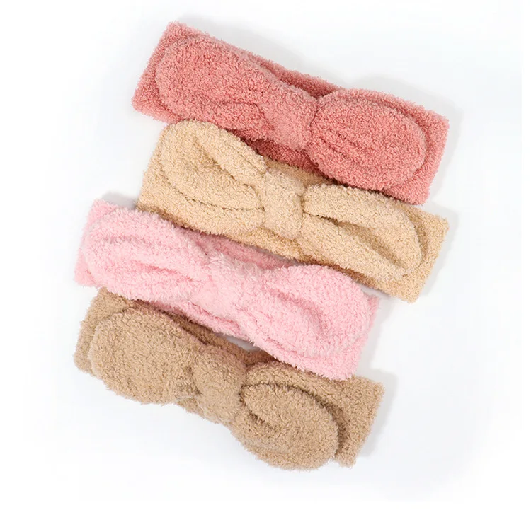

4+adult Girls Hairband Rabbit Ears Face-washing Hairband Bow Bunny Bow Kids Headbands Korea Style Bowknot Lamb Hair Headband