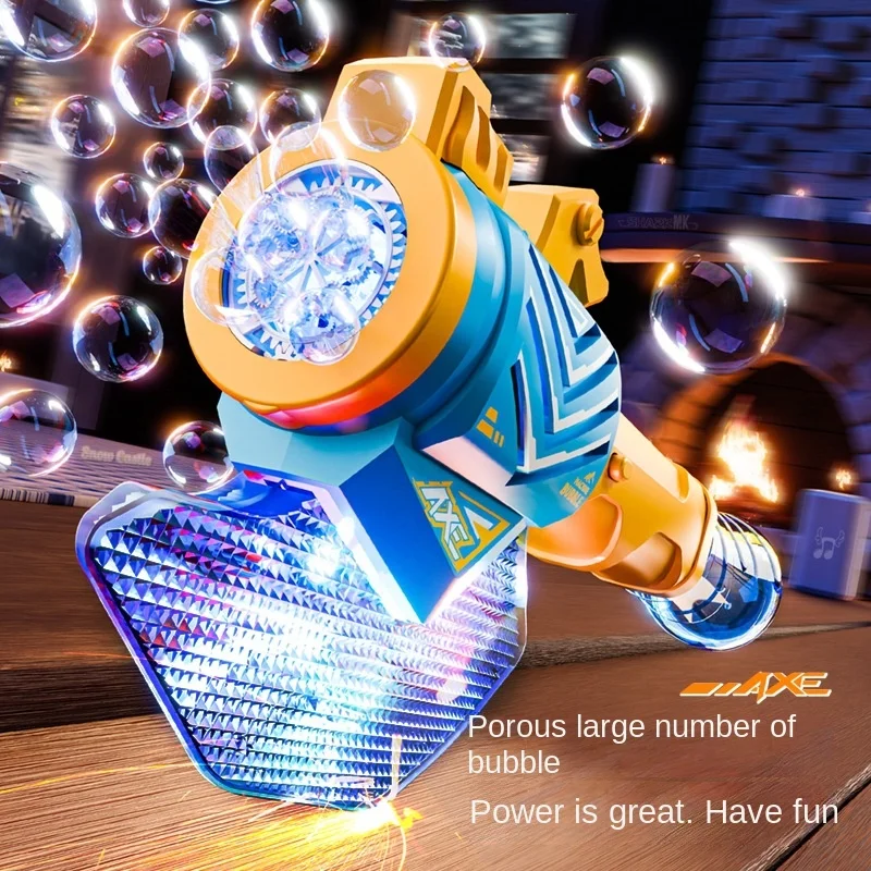 Machine à bulles lumineuse Tomahawk, jouets électriques pour enfants, sans batterie, sans bulle d'eau