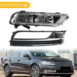 For VW Volkswagen Passat B7 2012 2013 2014 2015 2016 Front Bumper Fog Light Lamp Fog Light Grills Cover 3AD941699 3AD941700 