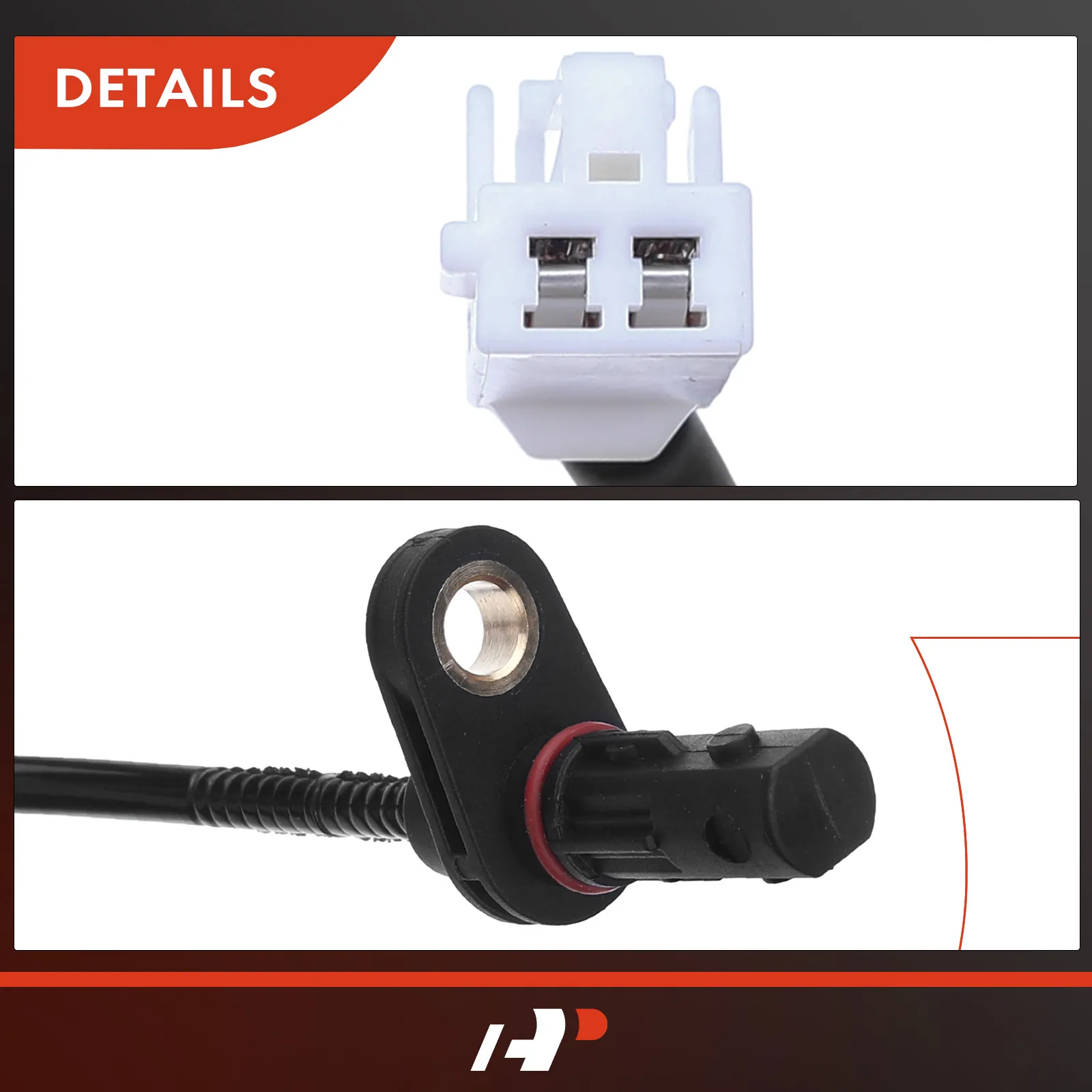 A-Premium Rear Passenger Side ABS Wheel Speed Sensor for Hyundai Elantra 2007-2009 6