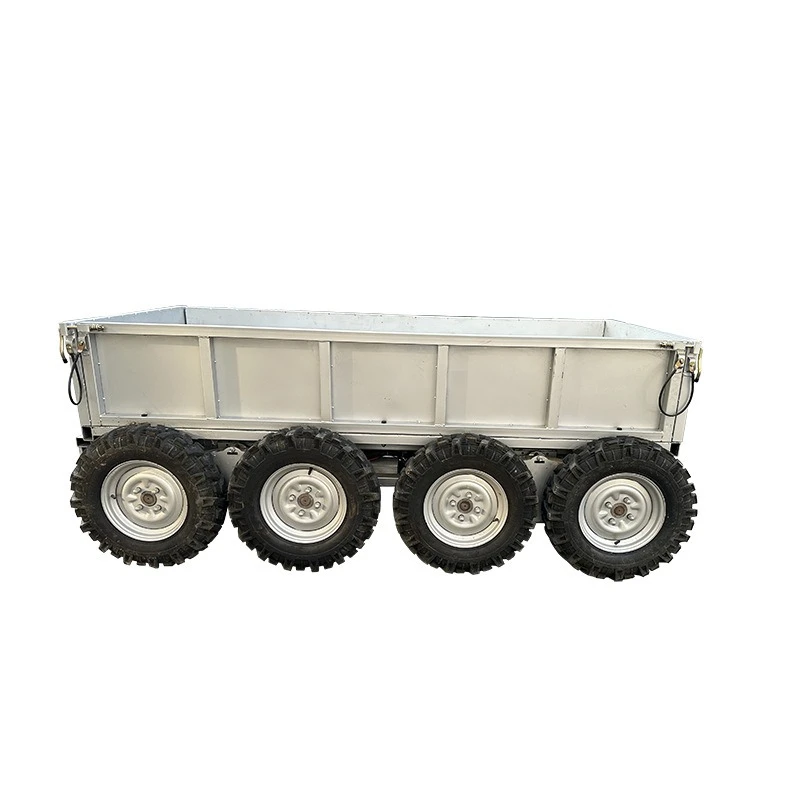 Remote control mountain bike, heavy-duty steering eight-wheel flatbed trailer, short-haul cargo truck