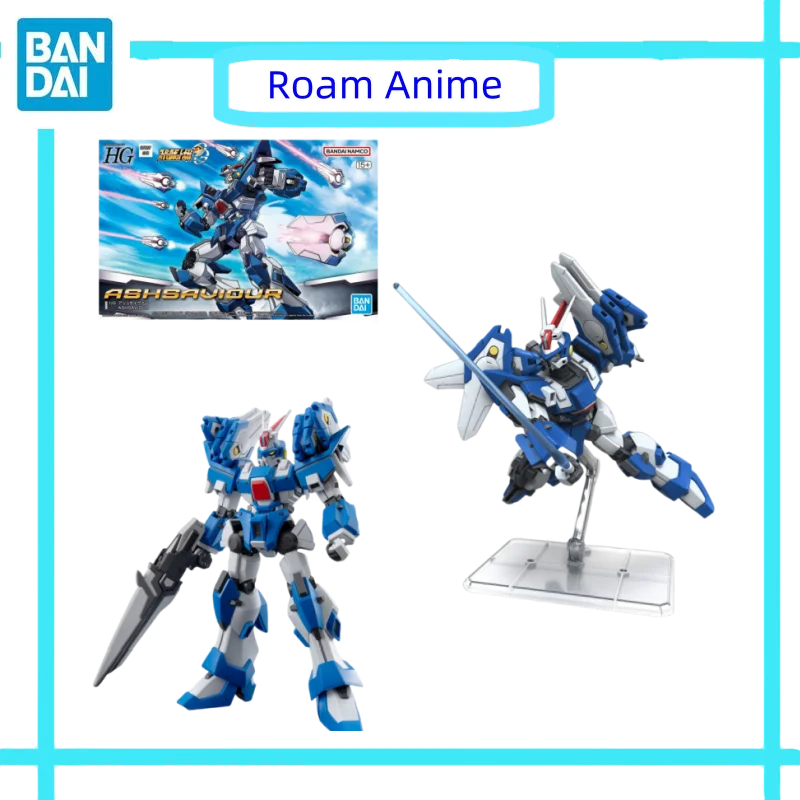 

Original Bandai Anime Model Super Robot Wars HG ASHSAVIOUR Assembly Action Figures Collectible Toys Gift for Kids Spot Goods