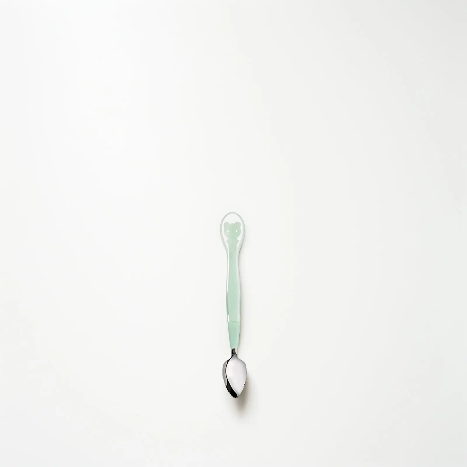 

2Pcs Baby Feeding Spoon Stainless Steel Toddler Fruit Puree Scraping Spoons Kids Silicone Supplement Food Tools Dining Picnic