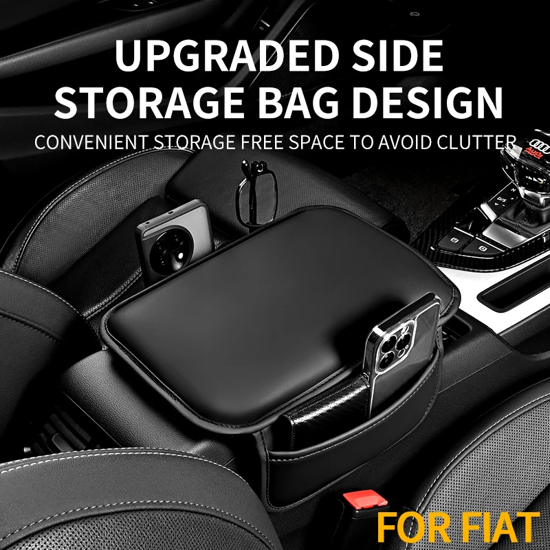 Car armrest pad, soft pad for center console armrest, universal car armrest box pad, car interior accessory, suitable for Fiat Panda, Fiat 500