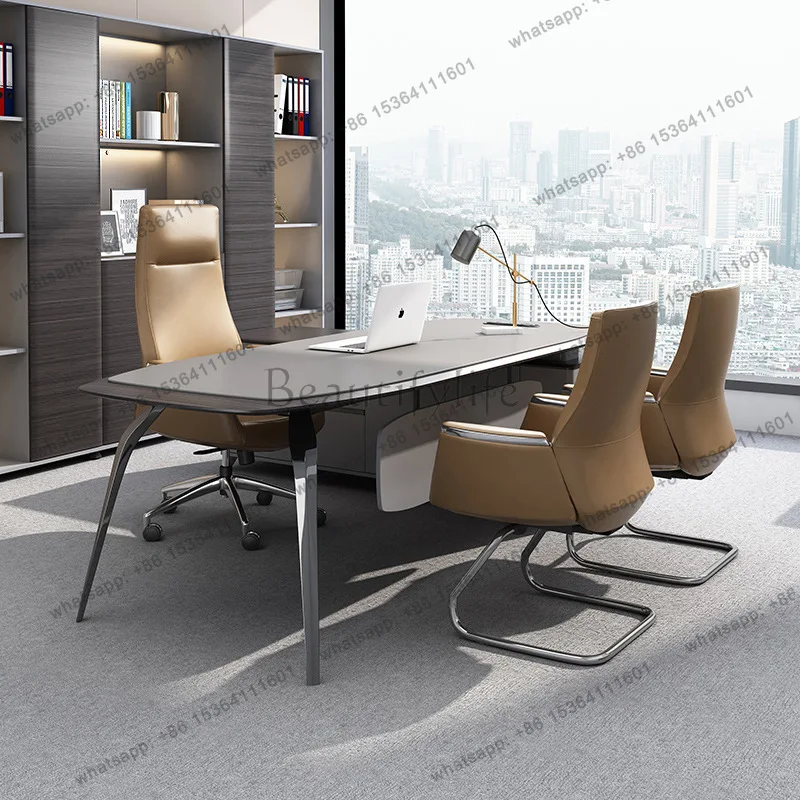 hot   High-end desk minimalist boss table senior executive manager office furniture