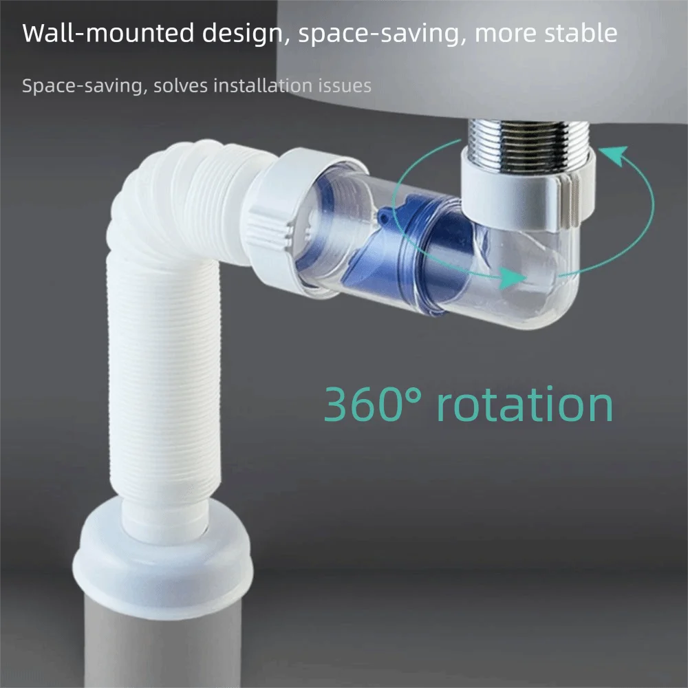 Flip-Top Waschbecken Abfluss Anti Verstopfung Einziehbare Kreuz Abfluss Fallrohr Anti-Geruch Flexible Abflussrohr Küche Bad Zubehör