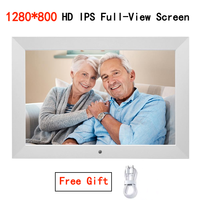 10.1 inch HD IPS Digital Photo Frame  MP4 Movie Player Support USB/MMC/SD/MS Card 1280*800 Alarm Clock with Remote Control Gift