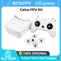 BETAFPV Cetus FPV Kit Indoor Racing RC Drone RTF/BNF VTX Frsky D8 vtx LiteRadio 2 SE Transmitter VR02 Goggles LiteSilver sys